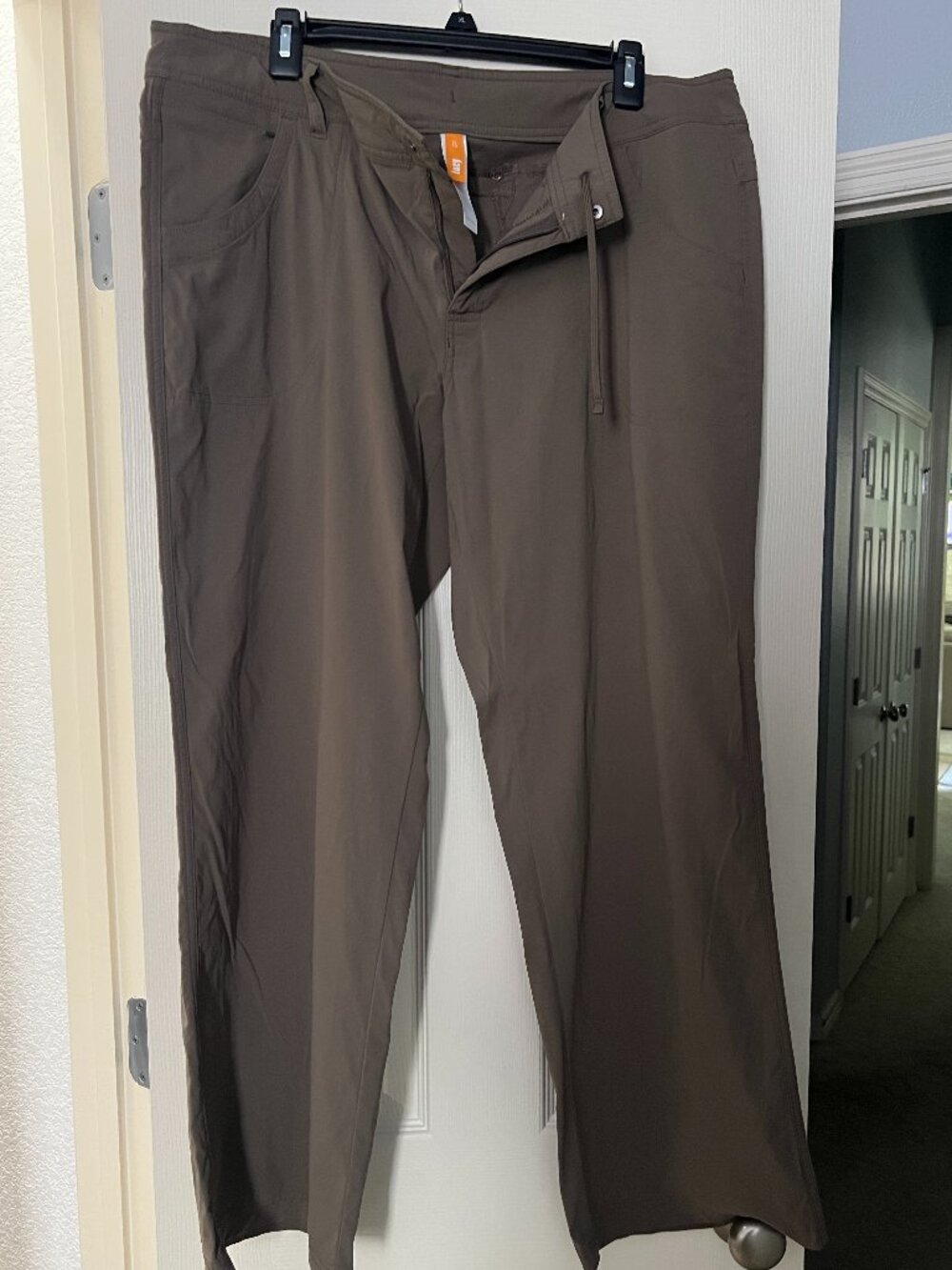 Lucy Walkabout Tan Beige Hiking Travel Straight Leg Pants Women's XL